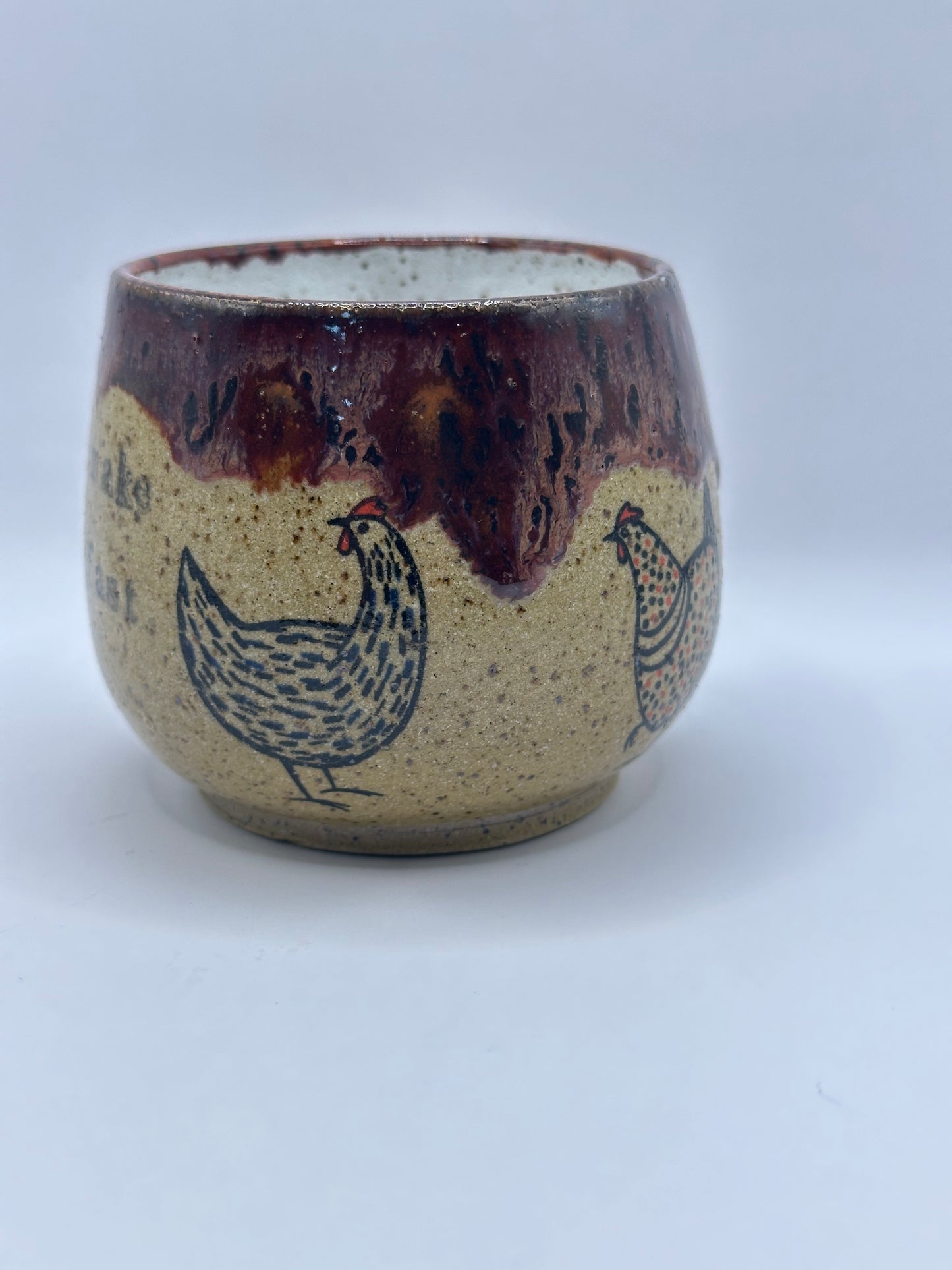 Mug 10 oz - Chickens Breakfast Peppered Plum