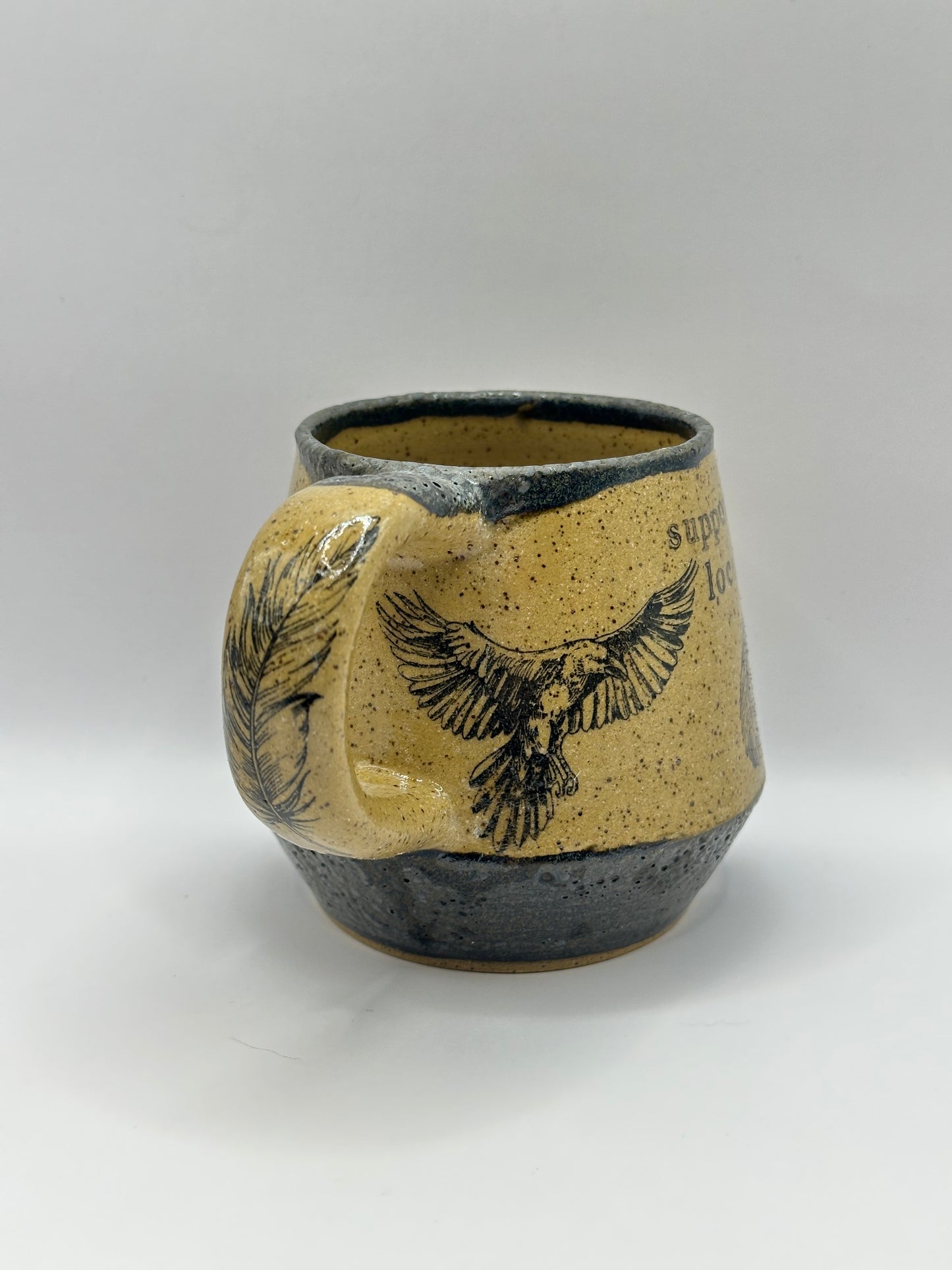Mug 14 oz - Crows Black -Support Your Local Murder -various designs
