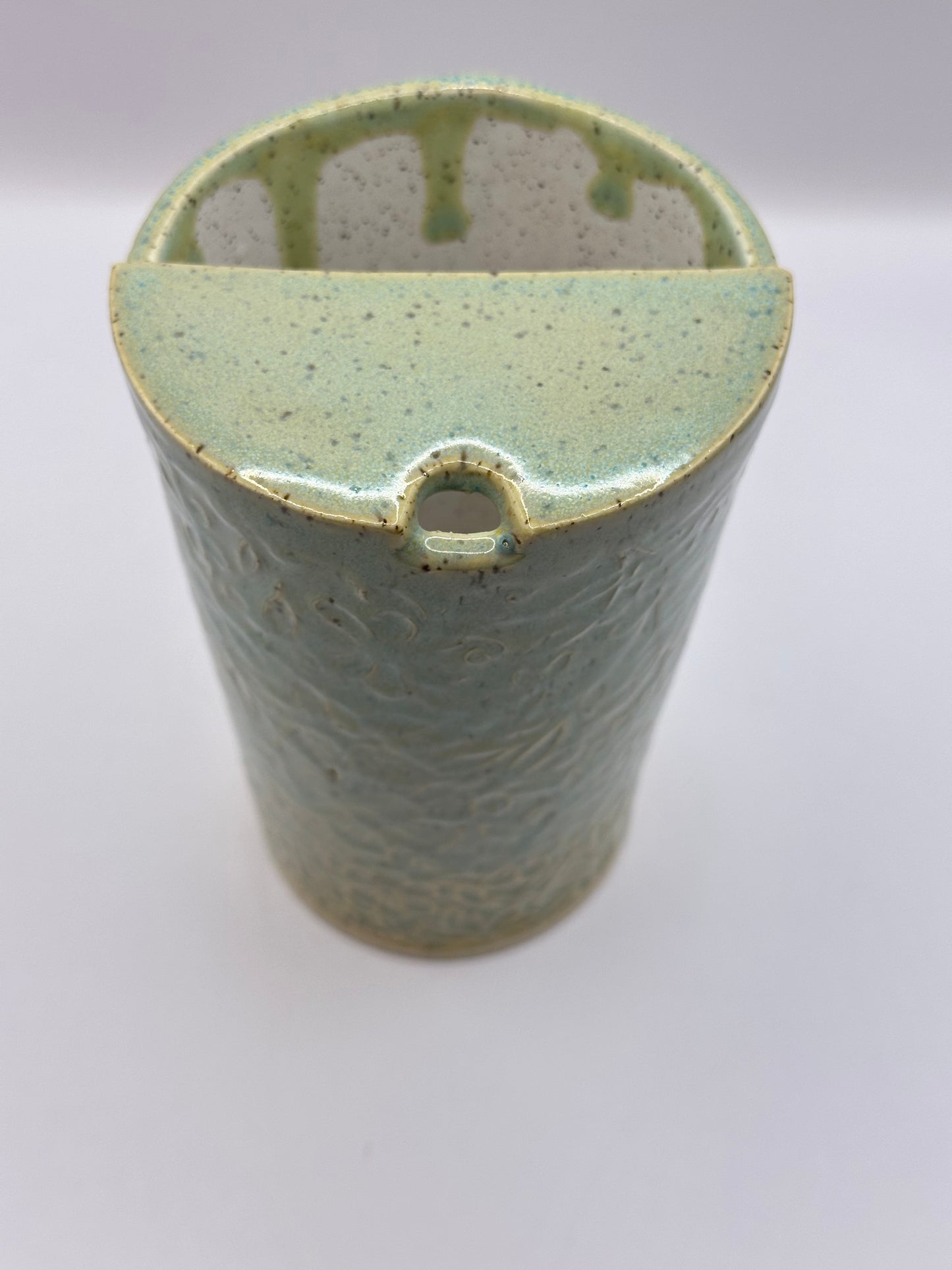Travel Cup 16 oz - Textured Flowers - Sand & Sea