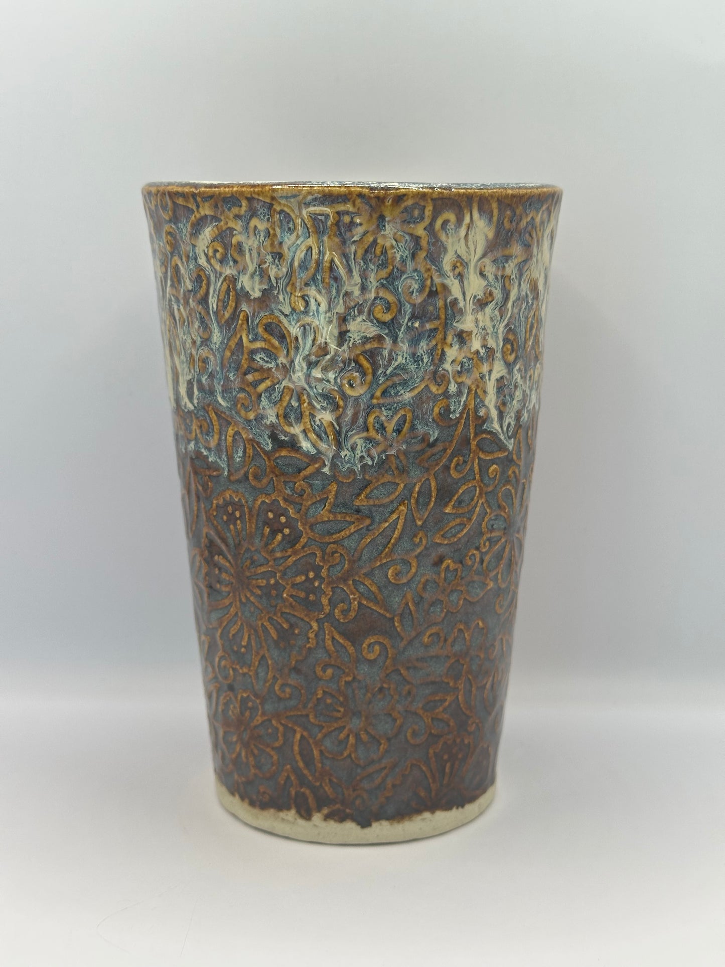 Cup 16 oz - Wildflower Texture - Iron Lustre & Flux