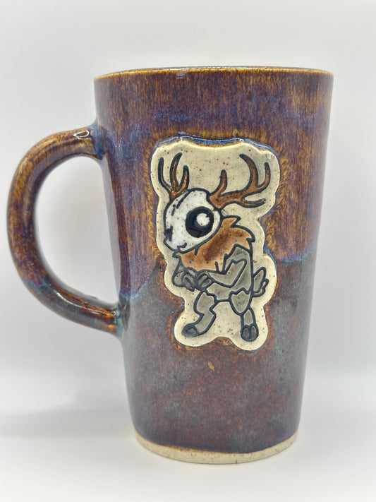 Mug 16 oz - Wendigo  - Iron Lustre & Oatmeal