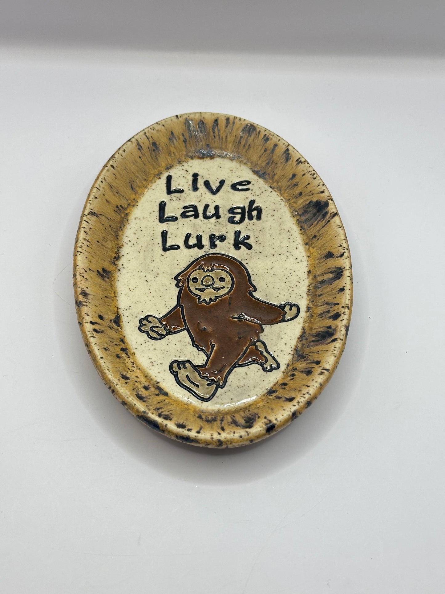 Oval Dish - Live Laugh Lurk Cryptids - multiple designs