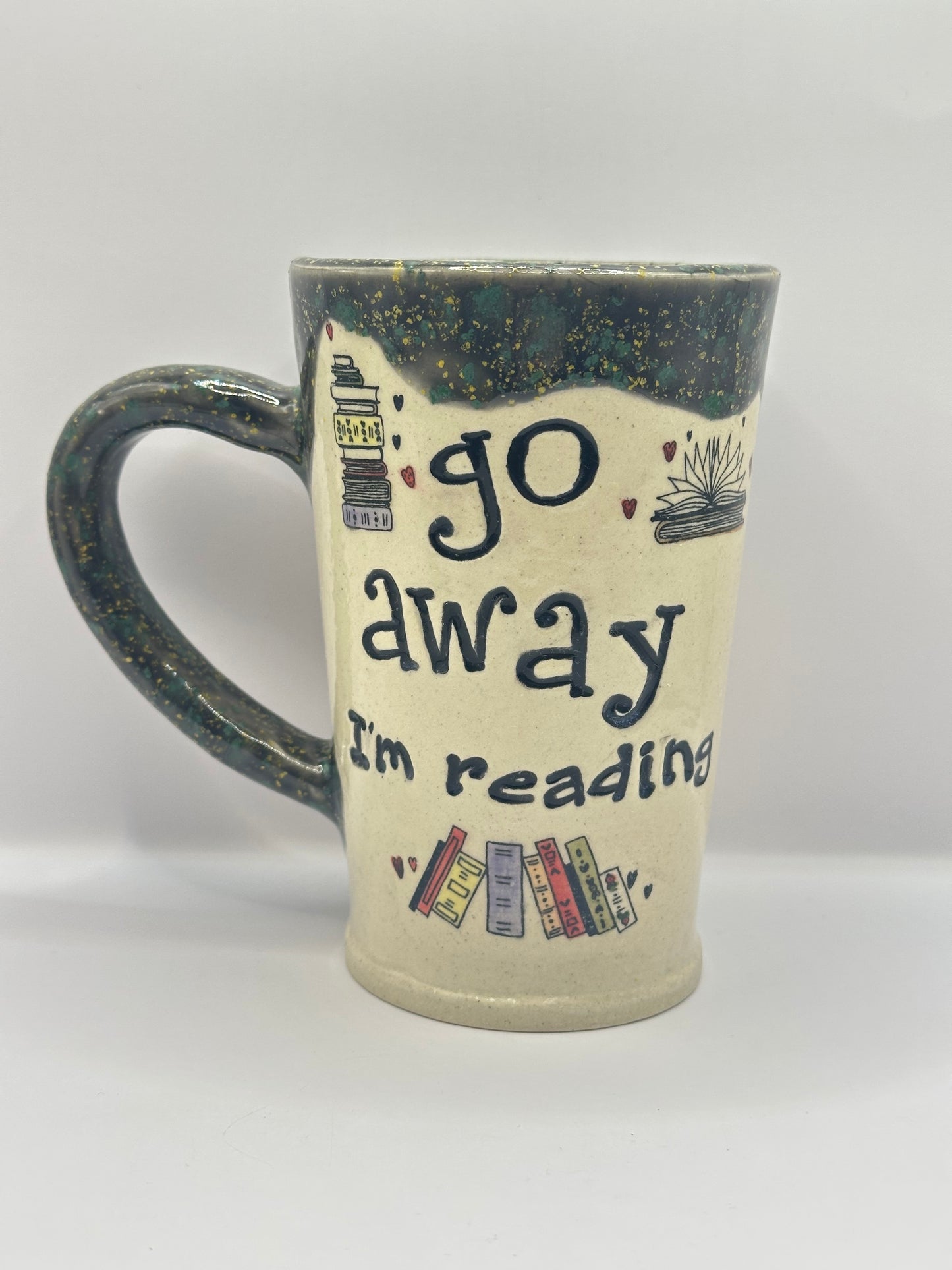 Mug 16 oz - Go Away I'm Reading - Multiple colors