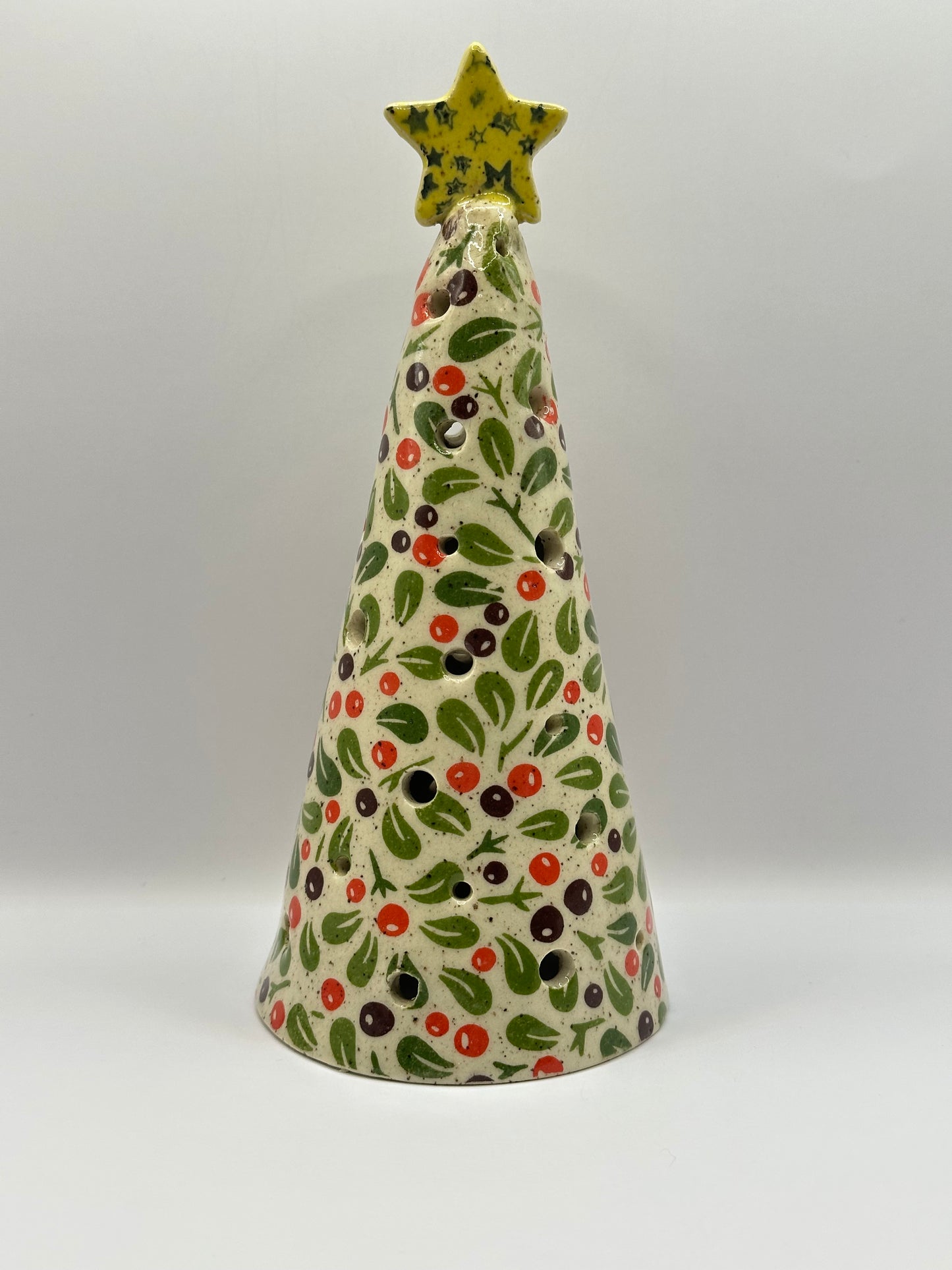 Christmas Tree Luminary - Winter Berries