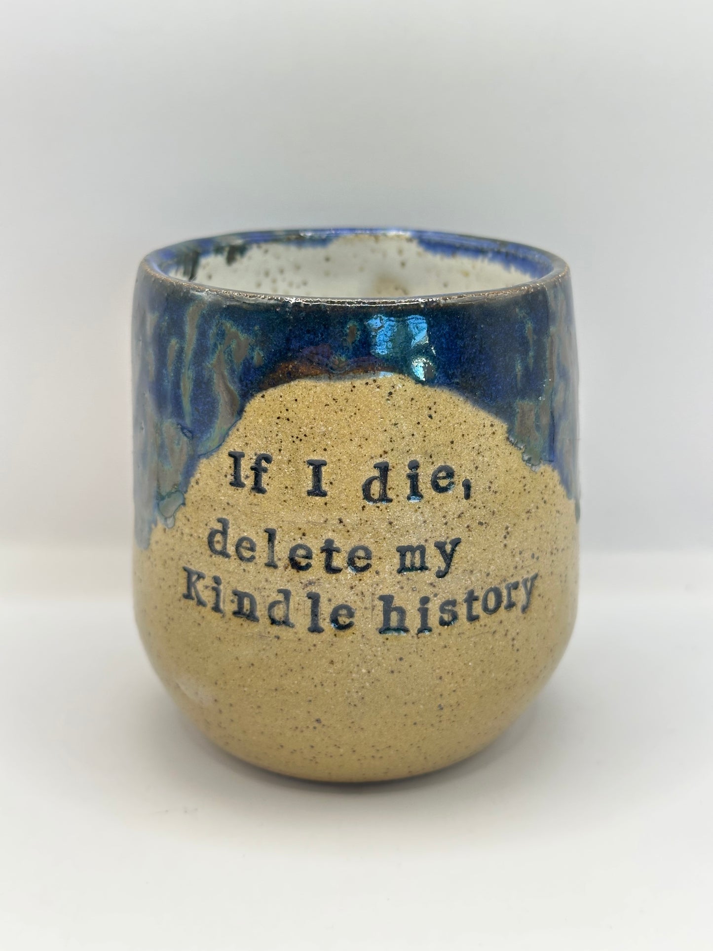 Wine Tumbler 8 oz - Delete Kindle History - multiple colors