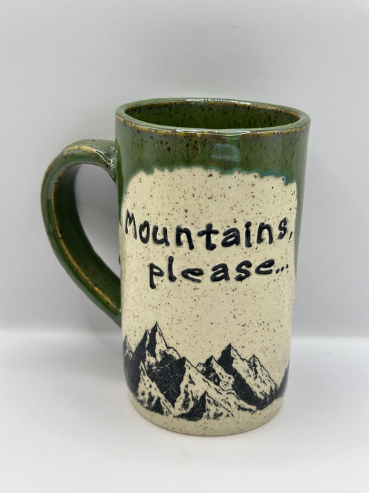 Mug 14 oz - Mountains Please - Multiple Colors