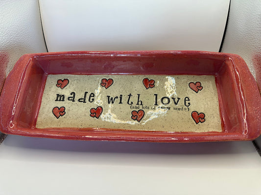 Baking Dish 12" x 4" - Made With Love & Swear Words