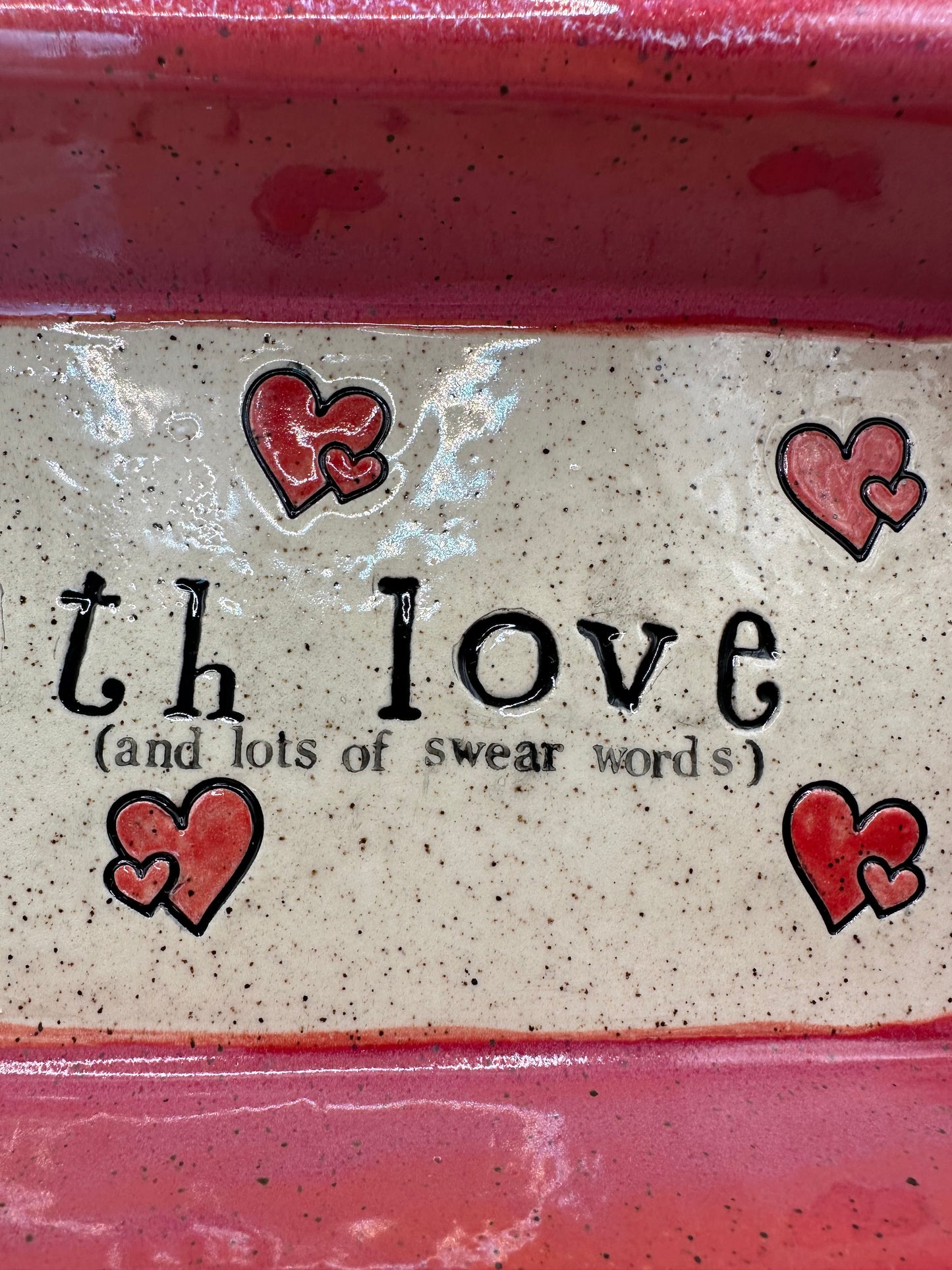 Baking Dish 12" x 4" - Made With Love & Swear Words